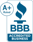 BBB A+ Rated Accredited Business member